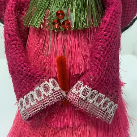 Pink hair angel holiday decor Vintage - Picture 13 of 17